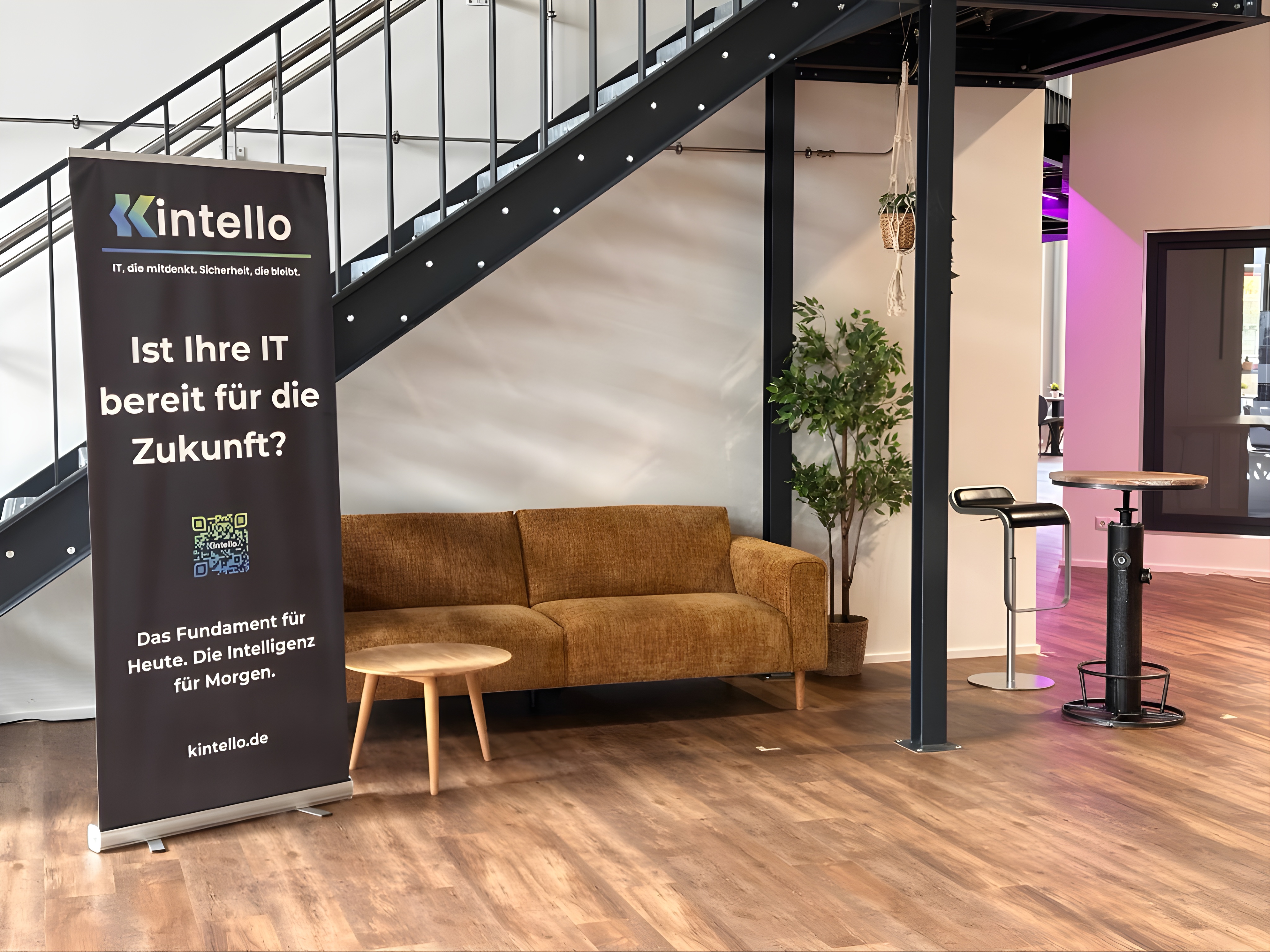 Kintello Aufsteller am Standort Augsburg